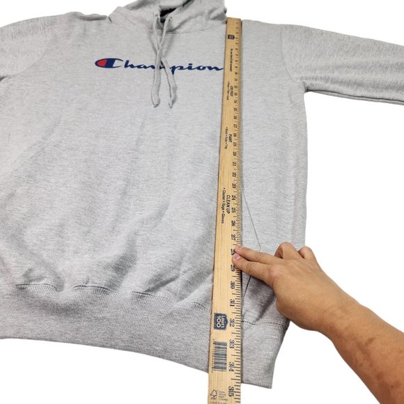 Champion Mens Pullover Graphic Hoodie Size XLT Big & Tall Gray Lightweight NWT - Picture 10 of 11